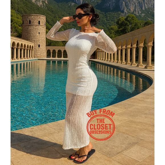 ZARA BLOGGER FAVE!!! Open Back Maxi Dress NWT - Picture 9 of 16